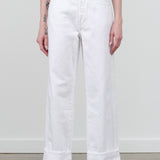 Sonia Cuffed Jean by Amo Denim  in Alabaster