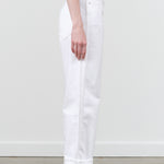 Amo Denim Sonia Cuffed Jean in White Alabaster