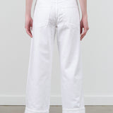 Wide Leg Amo Denim Sonia Cuffed Jean in Alabaster White