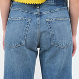 Rear pocket view of Sonia Cuffed Jean in Taboo