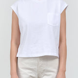 Front view of Sunny Cap Tee in White