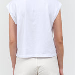 Back view of Sunny Cap Tee in White