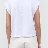 Back view of Sunny Cap Tee in White