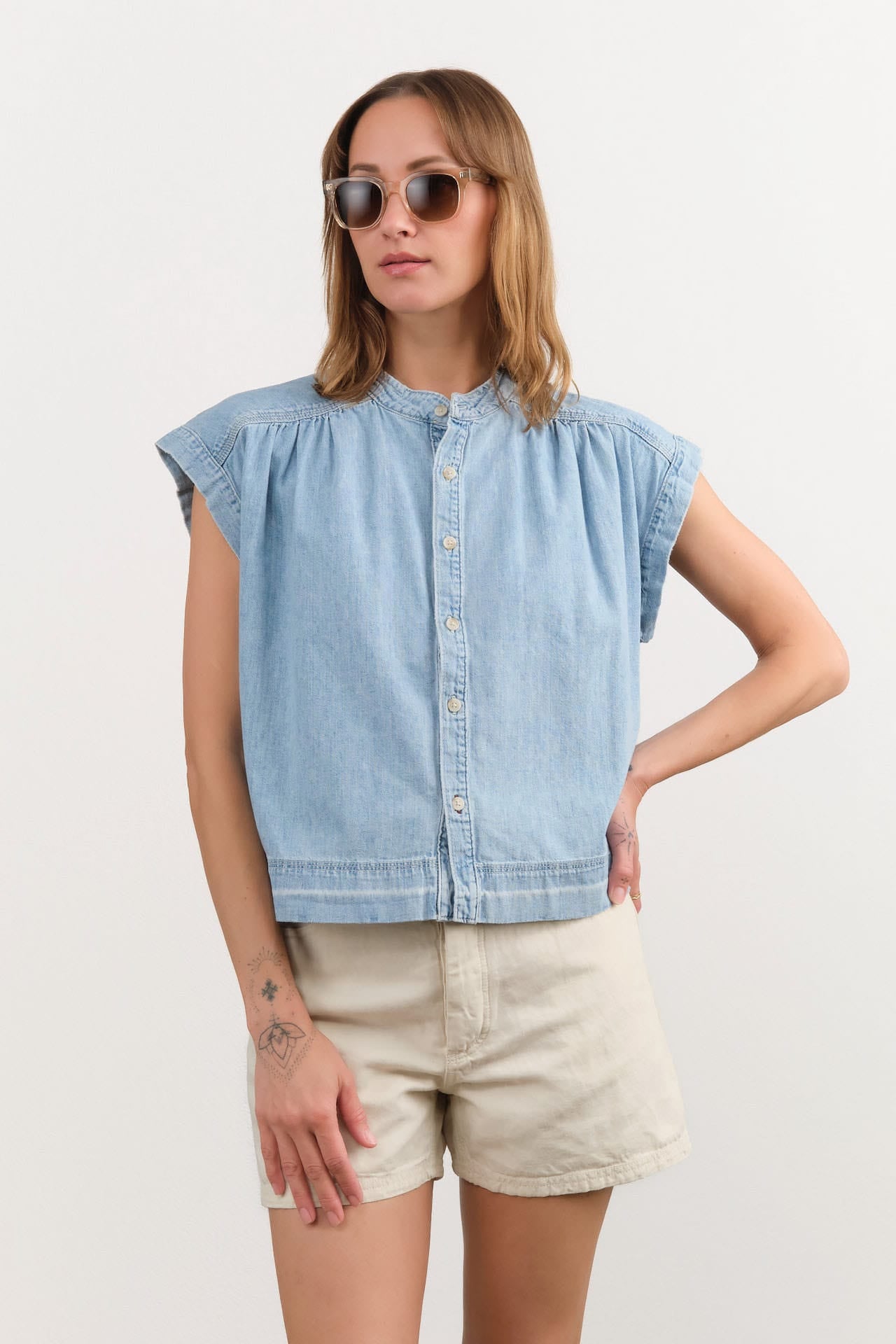 Amo Denim Apparel Womens Blouses Tessa Top