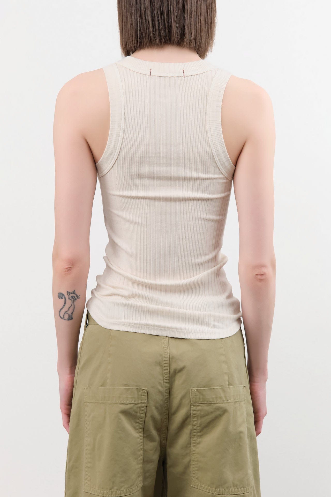 Amo Denim Apparel Womens Tees Vera Tank in Bone