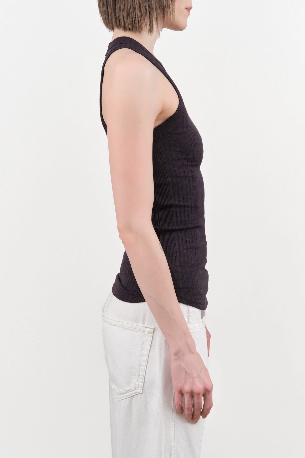 Amo Denim Apparel Womens Tees Vera Tank in Vintage Black