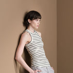 Amo Denim Apparel Womens Tees Vera Tank in Natural/Black