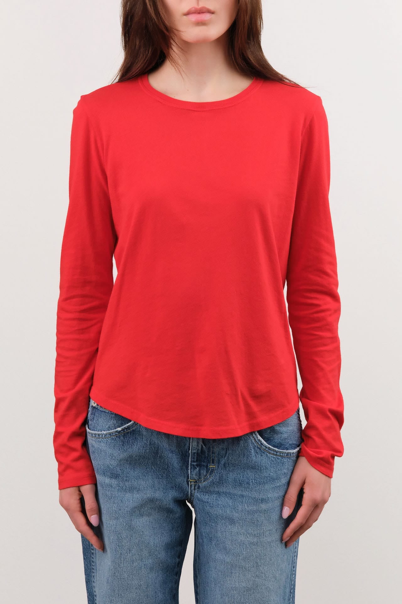 Amo Denim Apparel Womens Tees Quinn Long Sleeve Tee