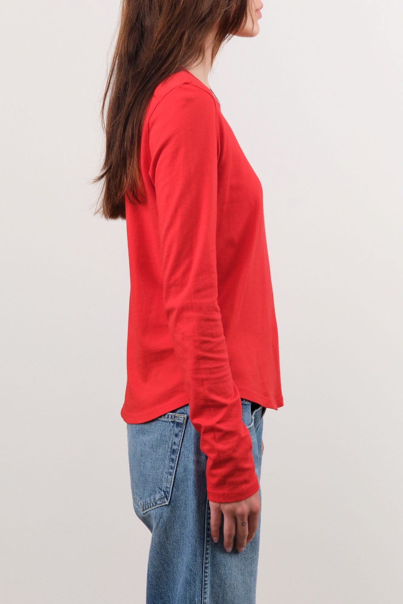 Amo Denim Apparel Womens Tees Quinn Long Sleeve Tee