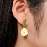Annie Costello Brown Jewelry Earrings Gila Mini Earrings Gold Vermeil / 1.5"