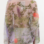 Anntian Apparel Womens Blouses Chiffon Silksweater Print R / One Size