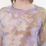 Anntian Apparel Womens Blouses Chiffon Silksweater Print R / One Size