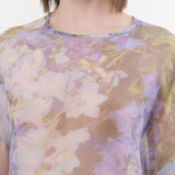 Anntian Apparel Womens Blouses Chiffon Silksweater Print R / One Size