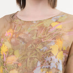 Anntian Apparel Womens Blouses Chiffon T-Shirt Print E / One Size