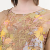 Anntian Apparel Womens Blouses Chiffon T-Shirt Print E / One Size