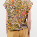 Anntian Apparel Womens Blouses Cotton Linen Top Print D / One Size