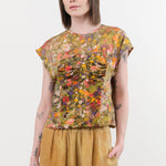 Anntian Apparel Womens Blouses Cotton Linen Top Print D / One Size