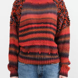 Handknit Fringe Sweater