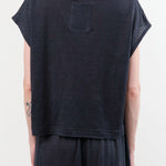 Anntian Apparel Womens Blouses Jersey Top Vintage Black / One Size
