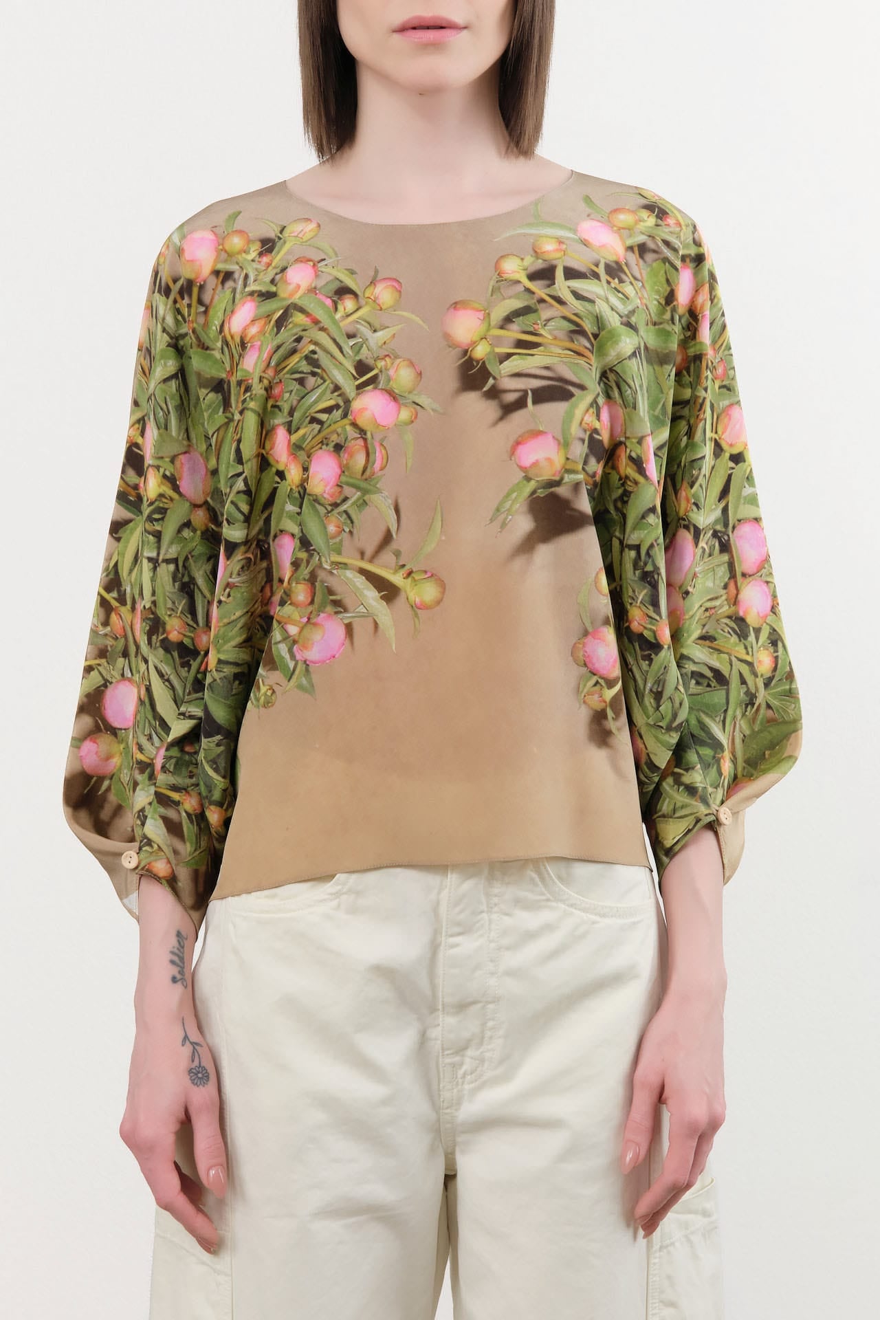 Anntian Apparel Womens Blouses One World Top Print C / One Size