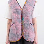 Anntian Apparel Womens Outerwear Sheep Wool Vest Dyed C / One Size
