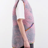 Anntian Apparel Womens Outerwear Sheep Wool Vest Dyed C / One Size