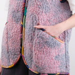 Anntian Apparel Womens Outerwear Sheep Wool Vest Dyed C / One Size