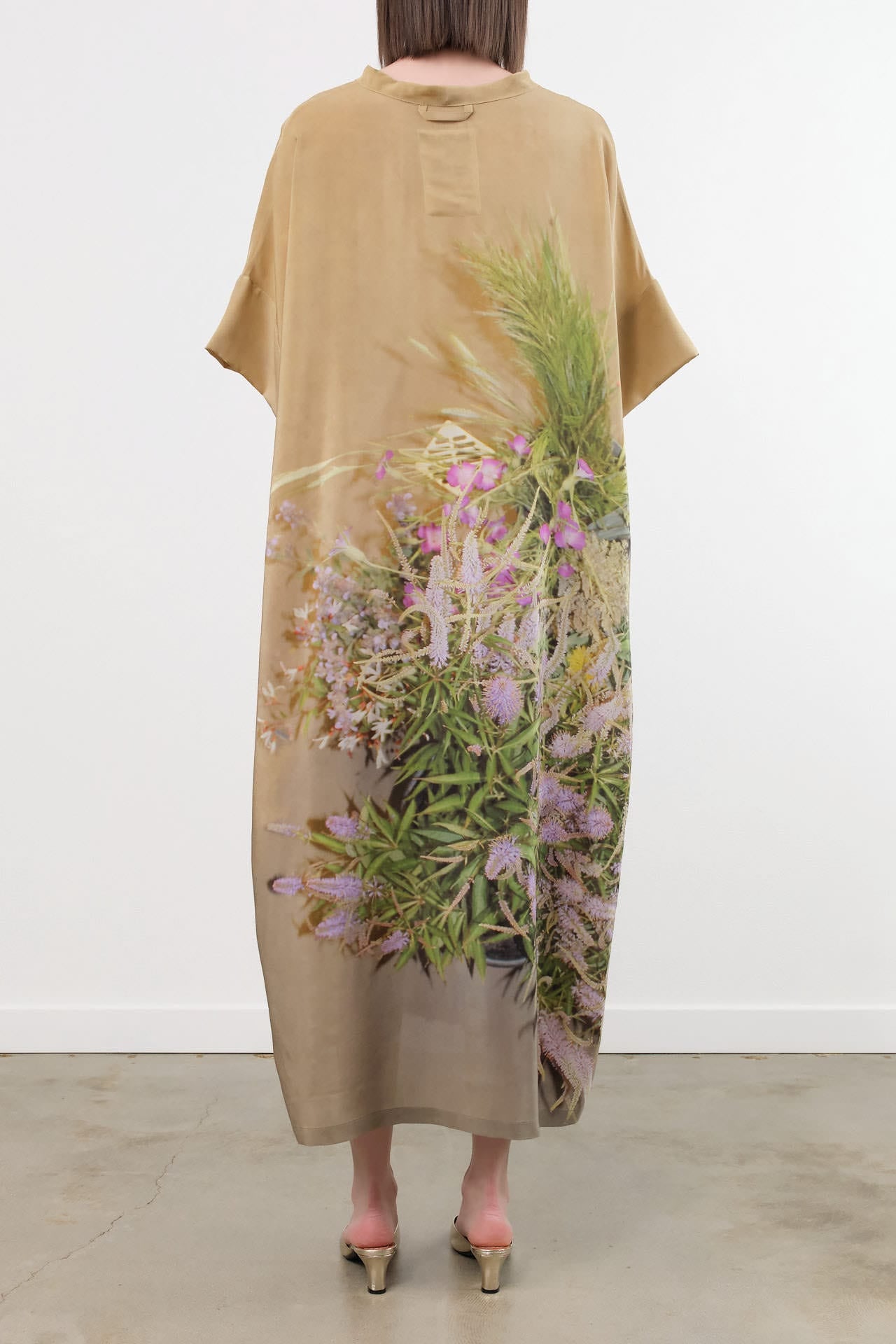 Anntian Apparel Womens Dresses Silk Dress in Print B Print B / One Size