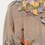 Anntian Apparel Womens Blouses Silk Shirt Print J / One Size
