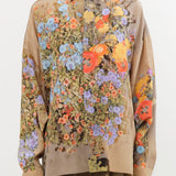 Anntian Apparel Womens Blouses Silk Shirt Print J / One Size