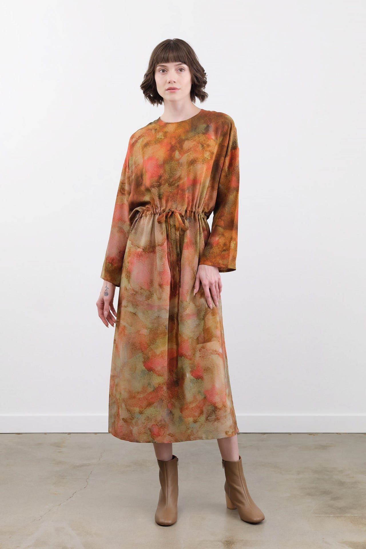Anntian Apparel Womens Dresses Simple Dress in Print 05 Print 05 / One Size
