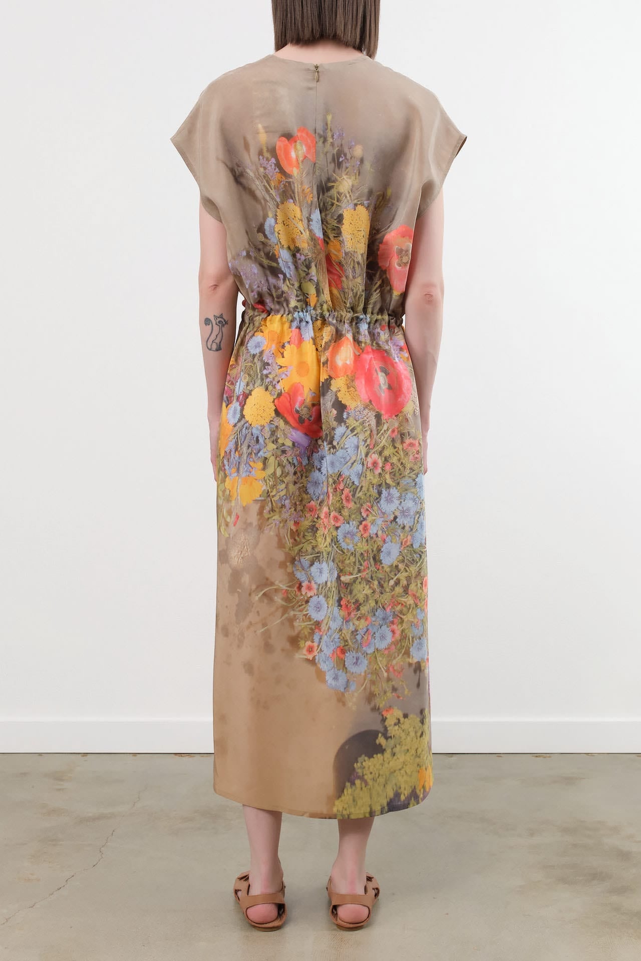 Anntian Apparel Womens Dresses Simple Dress in Print F Print F / One Size