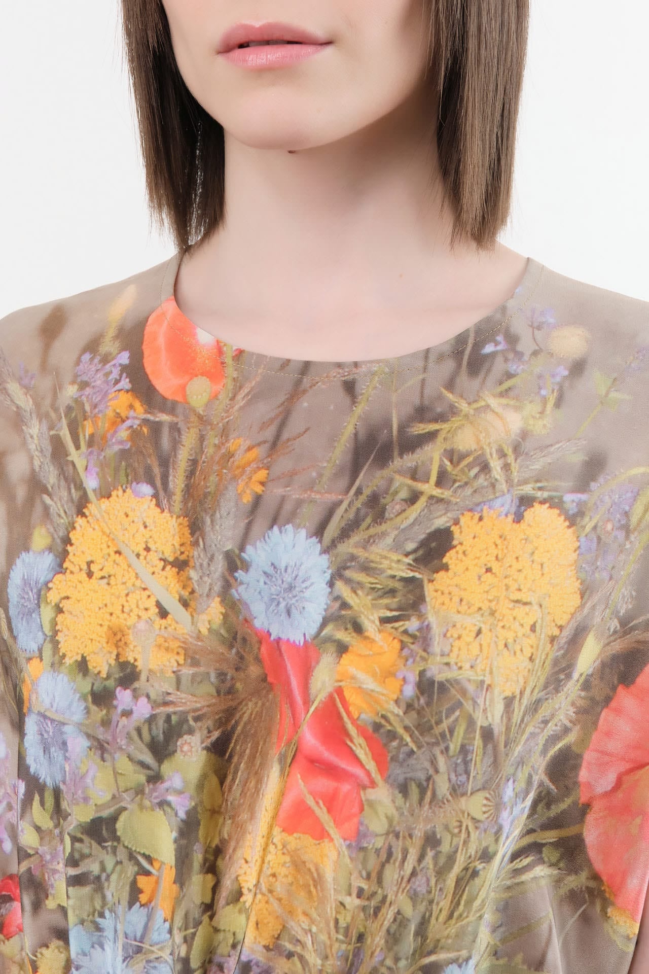 Anntian Apparel Womens Dresses Simple Dress in Print F Print F / One Size