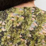 Rear zipper view of Simple Dress in Print F