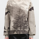 Anntian Apparel Womens Blouses Snowy Pullover One Size / Print M