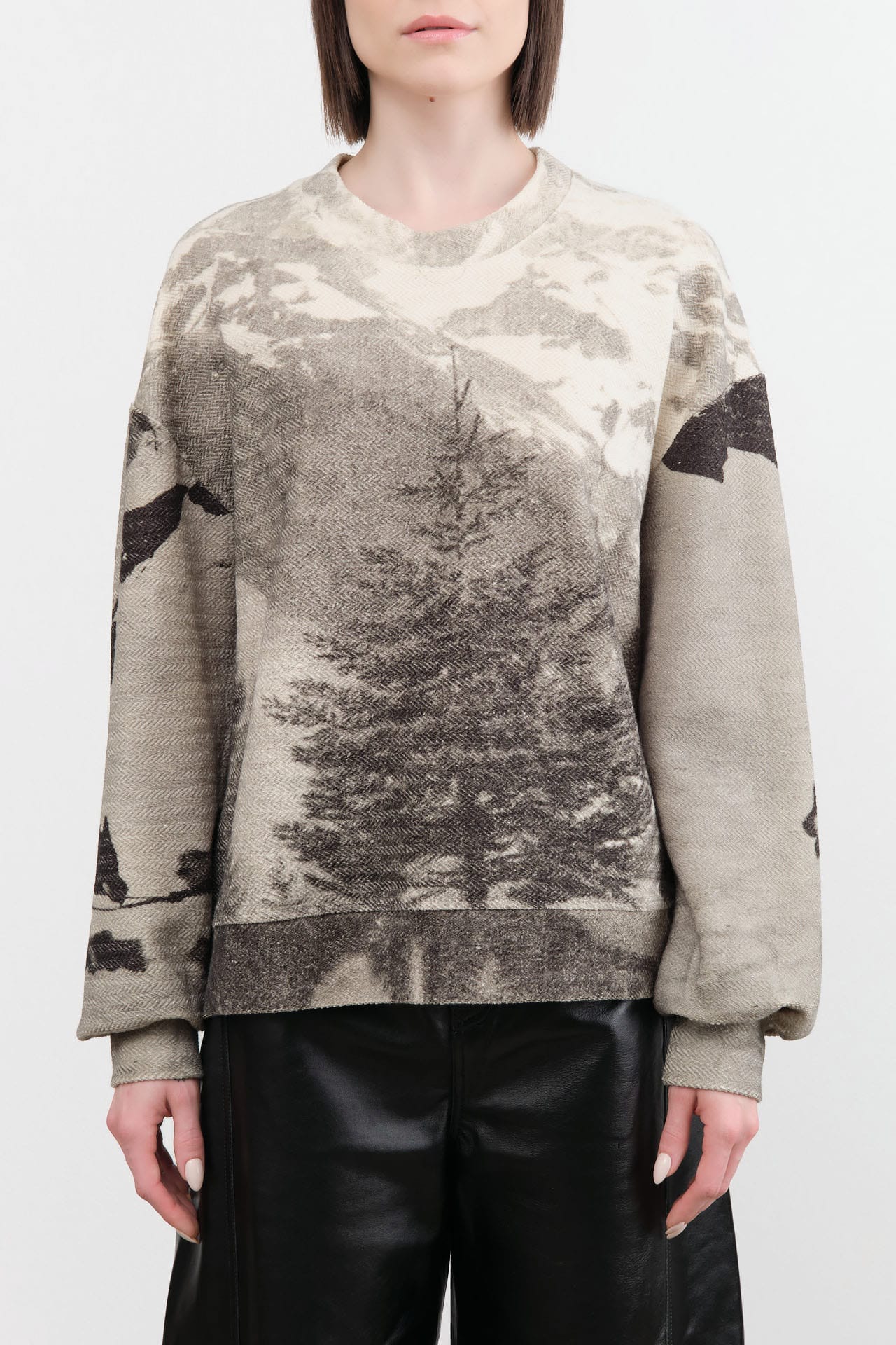 Anntian Apparel Womens Blouses Snowy Pullover One Size / Print M