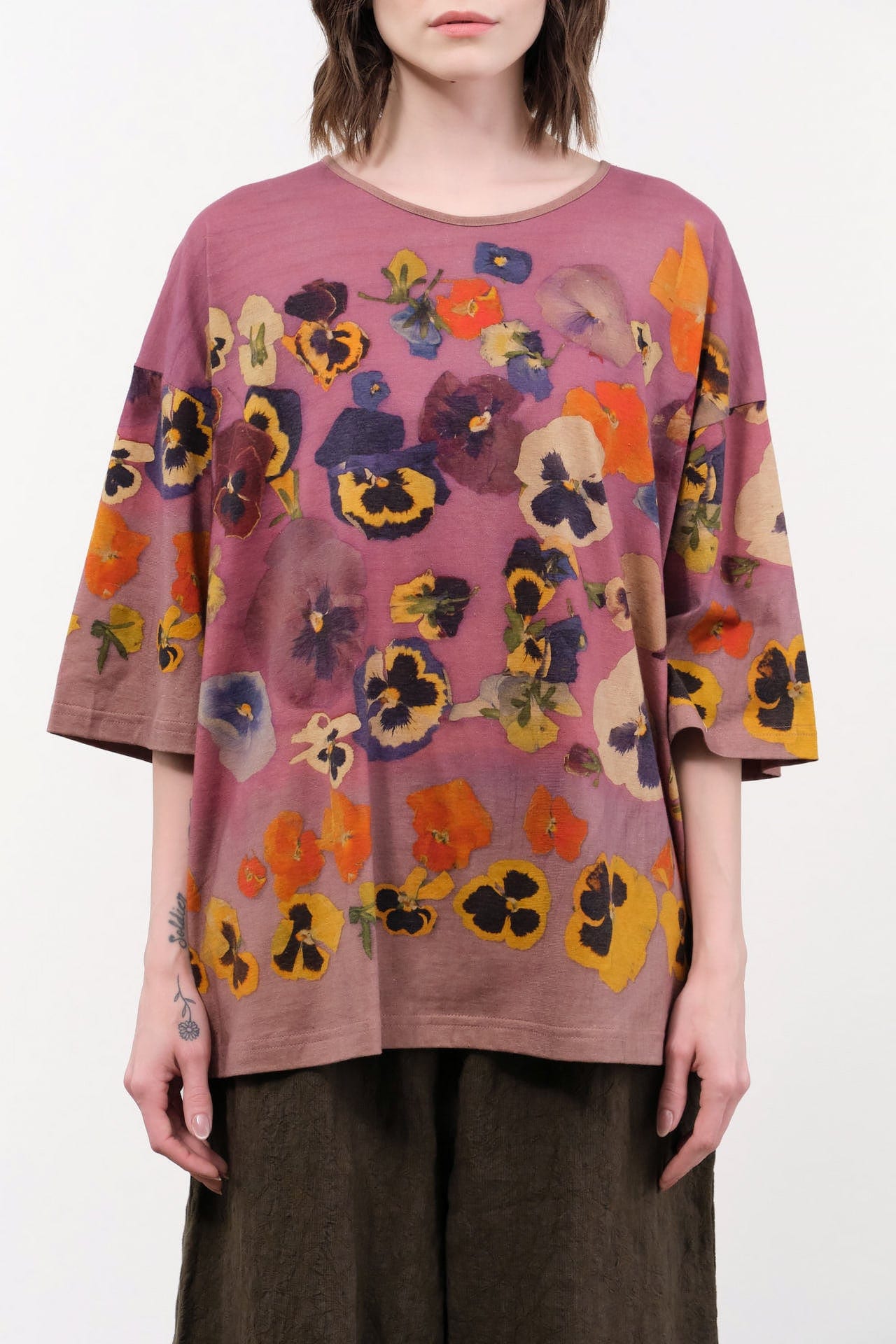 Anntian Apparel Womens Blouses T-Shirt in Print A Print A / One Size