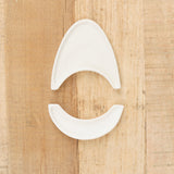 Arc Objects Studio Crescent Moon Plates Set in White Porcelain