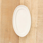 Egg Plate by Arc Object Studio in White Porcelain