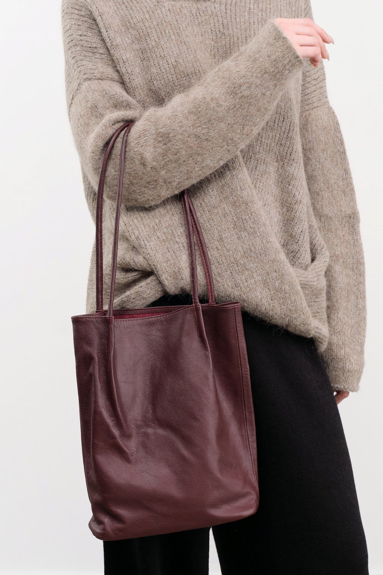Are Studio Accessories Bags Frances Bag in Bordeaux Bordeaux / 12" L X 9" W X 3" D