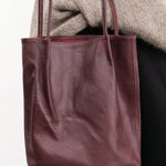 Are Studio Accessories Bags Frances Bag in Bordeaux Bordeaux / 12" L X 9" W X 3" D