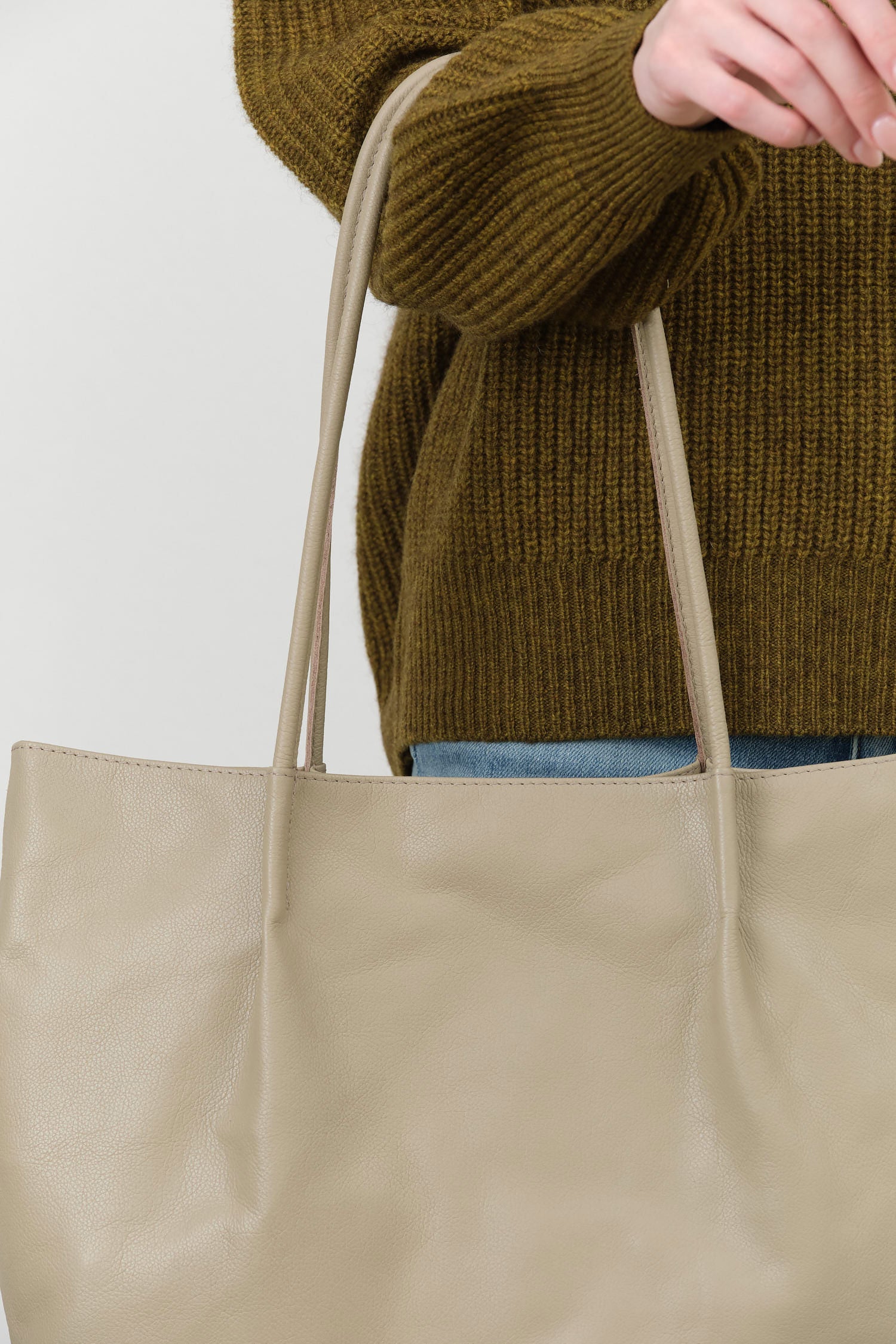 Fog Large Frances Bag by Are Studio