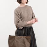 Are Studio Accessories Bags Large Frances Bag in Tobacco Tobacco / 11" L X 14" W X 4.5" D