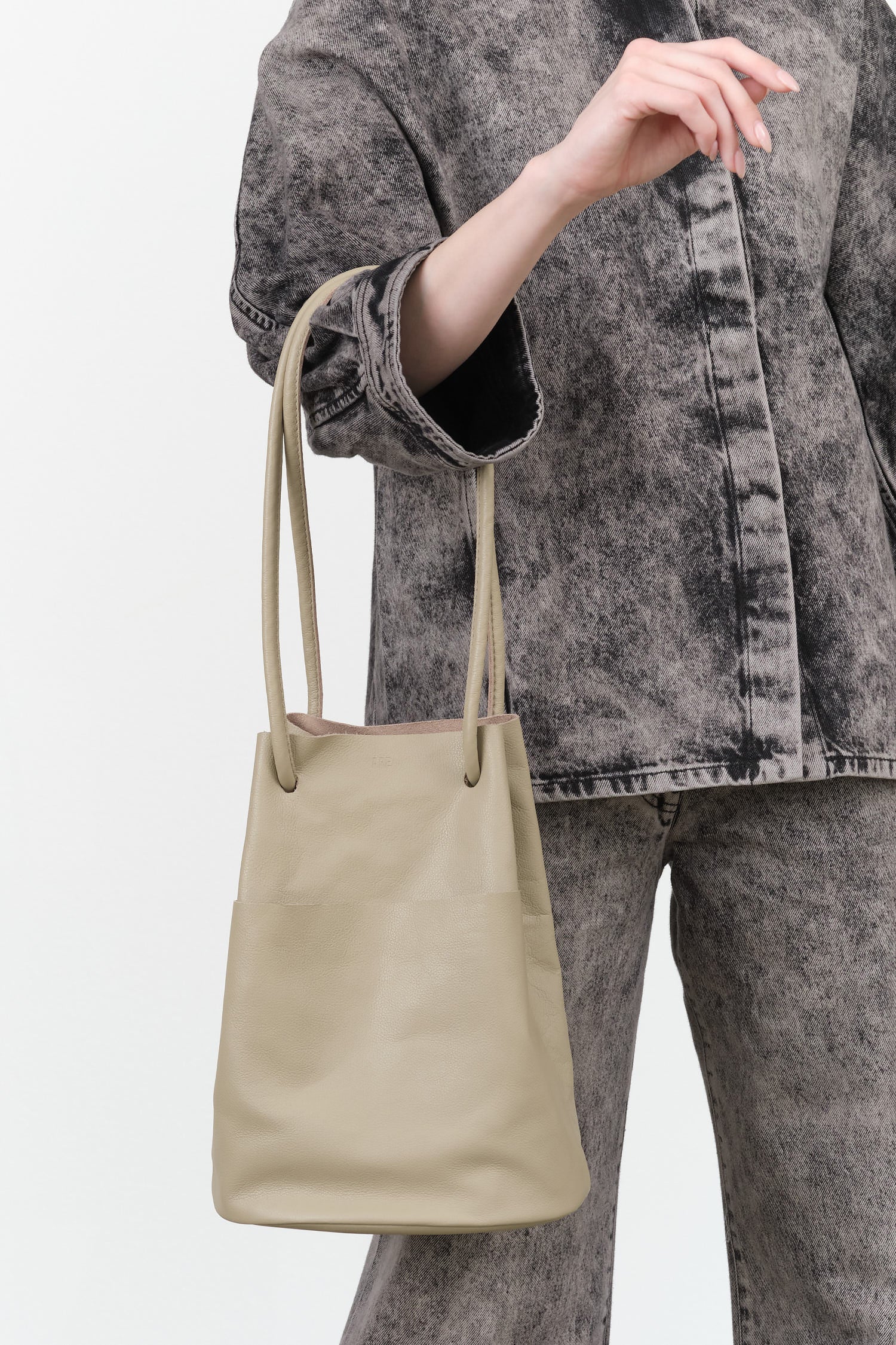 Tube Bag by Are Studio in Fog