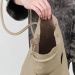 Are Studio Designer Brand Leather Tube Bag in Fog Tan