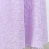 Raw Hem on Designer Atelier Delphine Arquette Dress in Purple Lavender