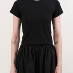 Atelier Delphine Apparel Womens Tees Baby Tee in Black