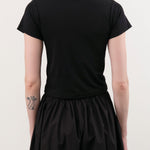 Atelier Delphine Apparel Womens Tees Baby Tee in Black