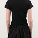 Atelier Delphine Apparel Womens Tees Baby Tee in Black