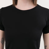 Atelier Delphine Apparel Womens Tees Baby Tee in Black